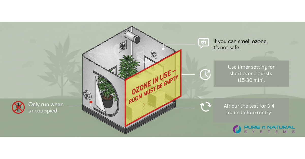 10b Ozone Generator infographic on how to use by Pure n Natural