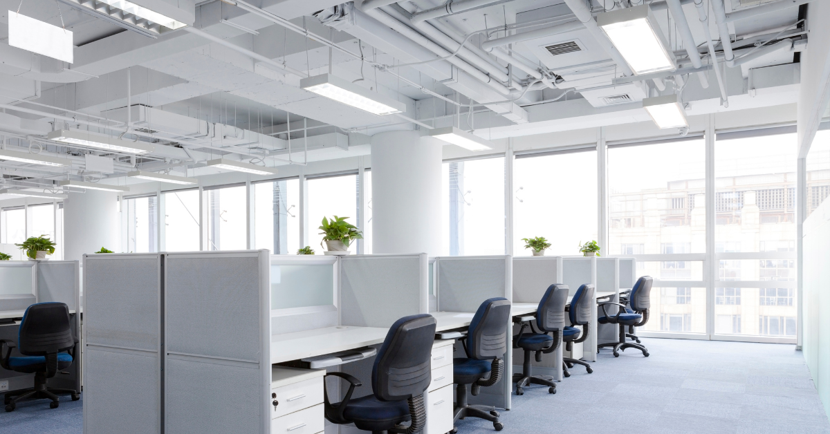 1b. Modern clean office background for air purifiers