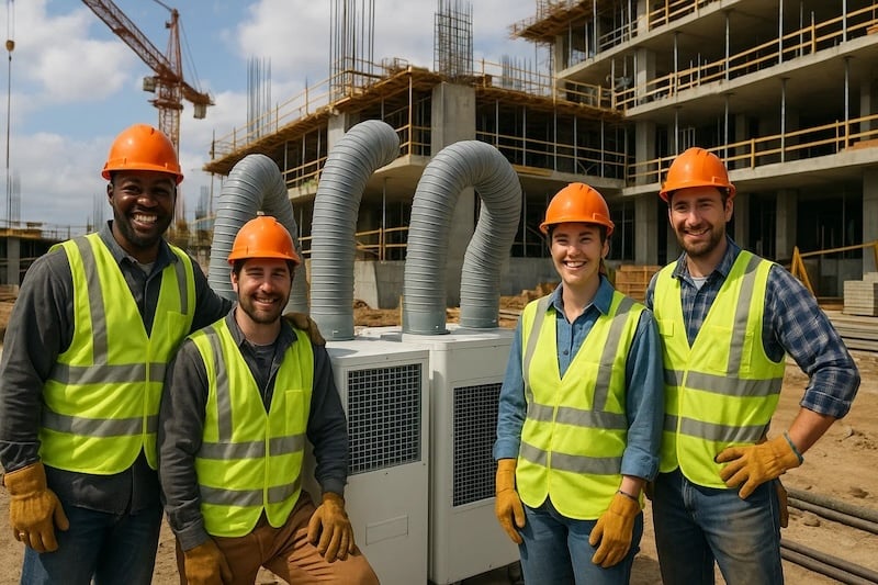 Construction site Air Cleanning Pure N Natural Systems copy