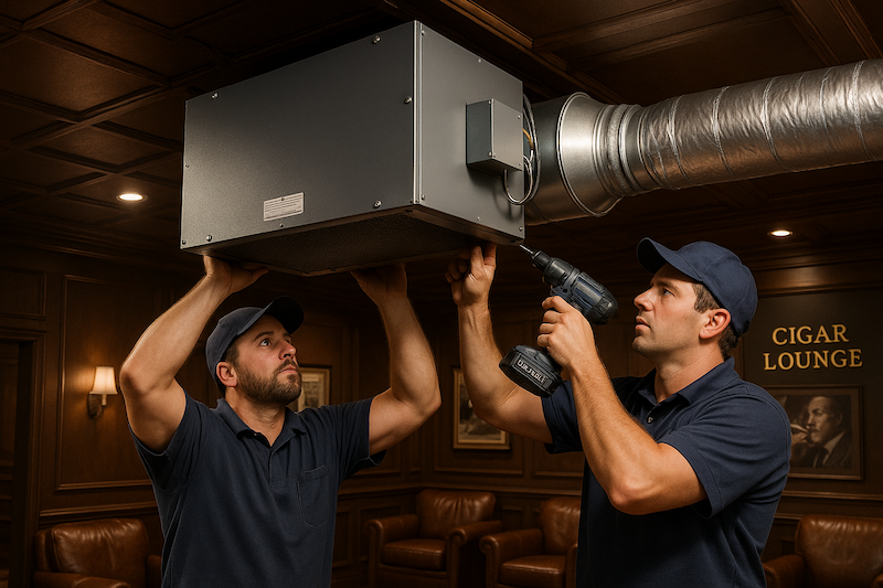 HVAC Smoke Eater Installation Pure N Natural Systems